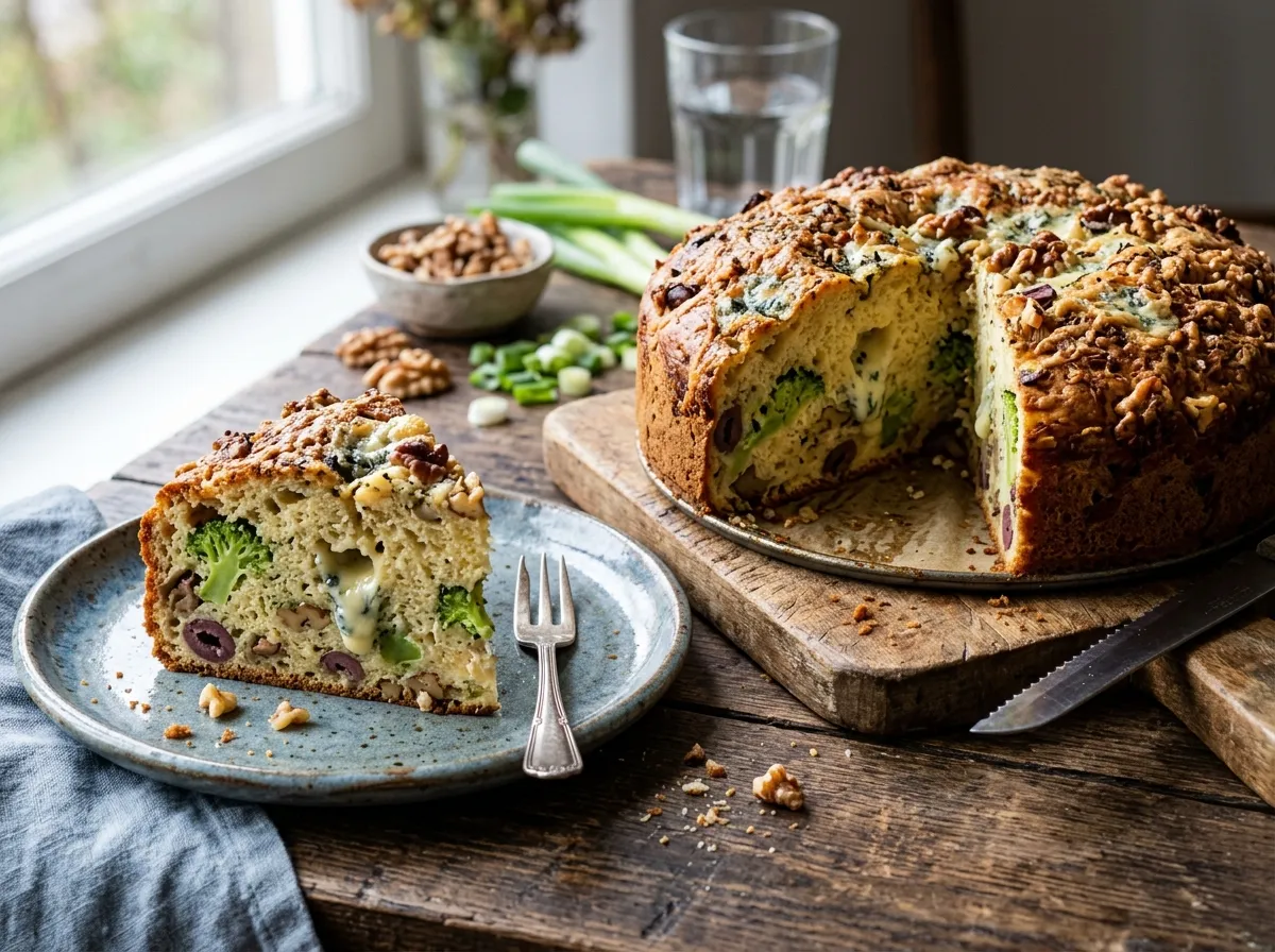 De Rebel Cake Salé: XL Hartige Taart met Blauwe Kaas & Broccoli — hero afbeelding