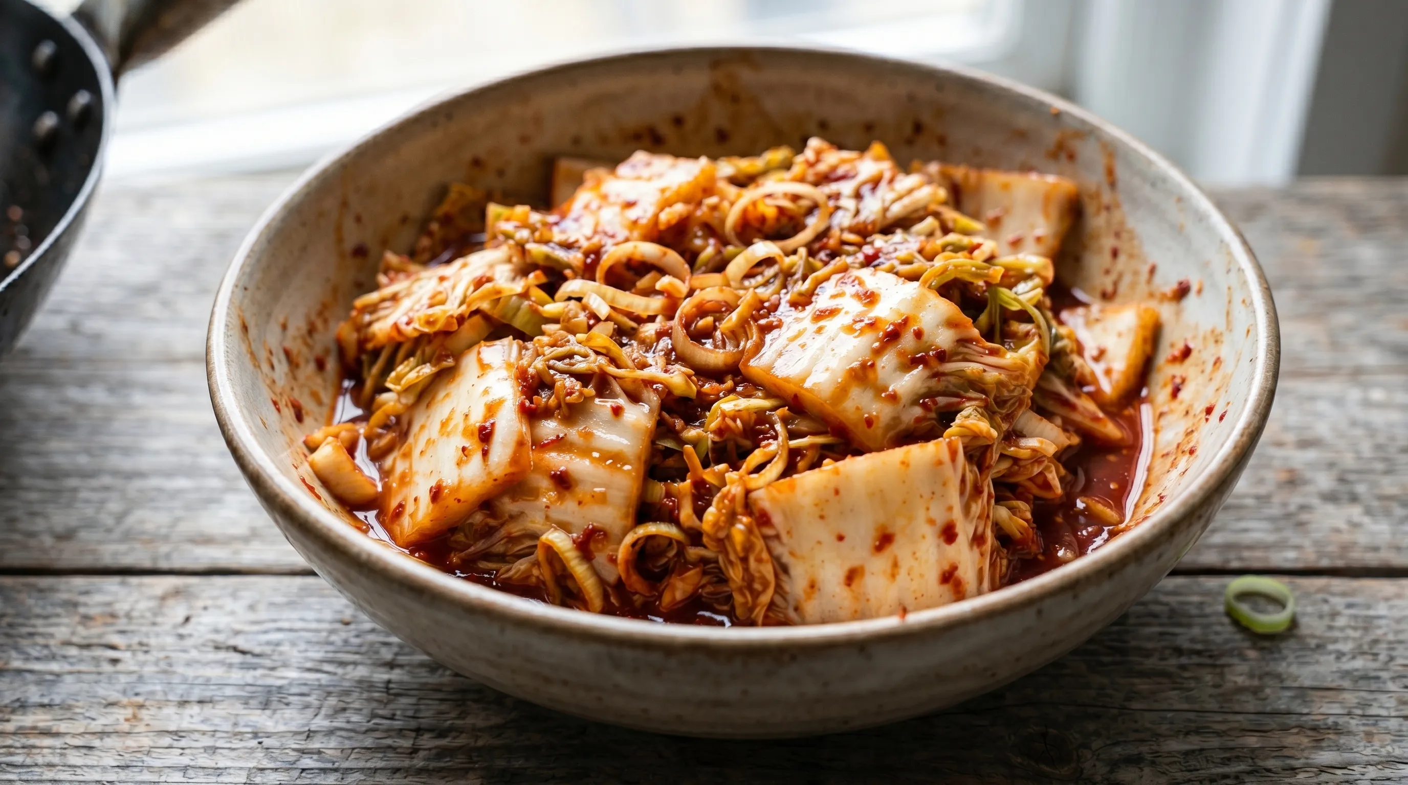 Snelle Faux Kimchi (Geotjeori) — hero afbeelding